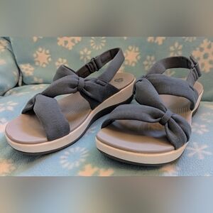 Clarks Cloudsteppers Arla Belle Jersey Sport Sandals #15906 Blue grey Size 11